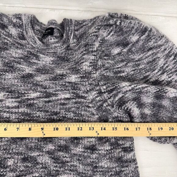 Ted Baker Jumper Sweater Women US 10 Extreme Sleeve Pullover Wool Mohair Gray - Picture 12 of 16